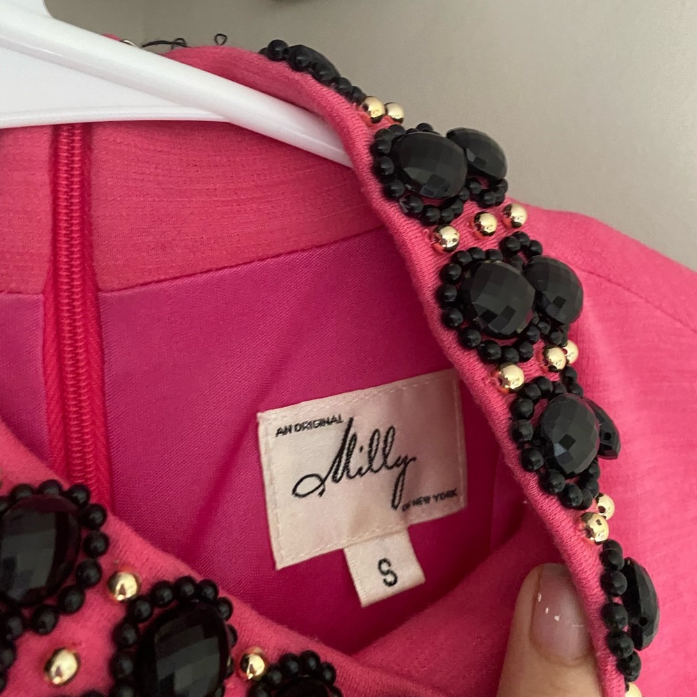 Milly of New York Womens Dress Size S Pink Sleeveless Sheath - Picture 4 of 6